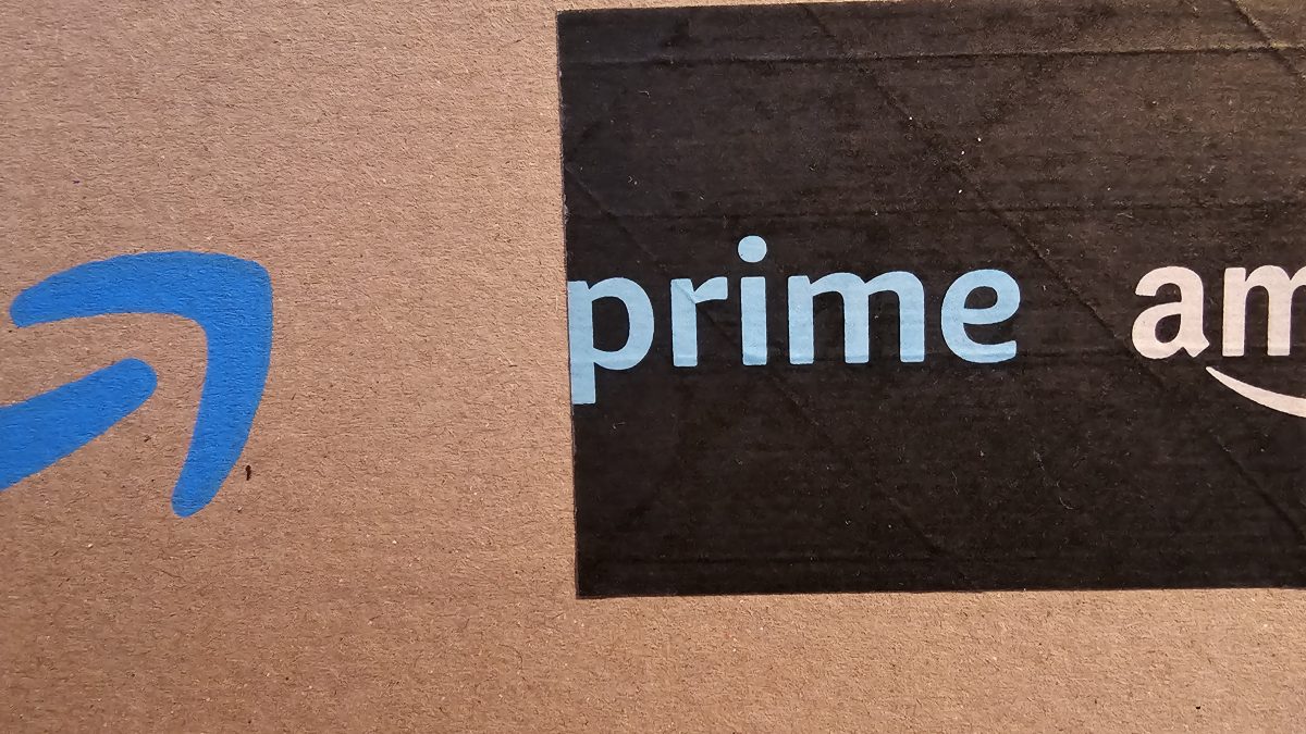 Amazon Prime labels on package