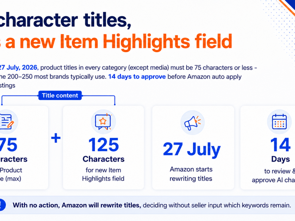 Guide to Amazon's product listings title change, July 2026
